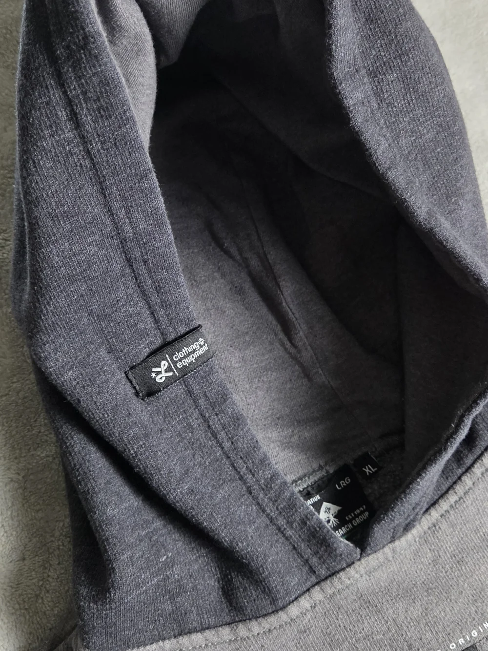 LRG Lifted Research Group Boys Graphic Pullover Hoodie XL 18-20 Gray Tiger
